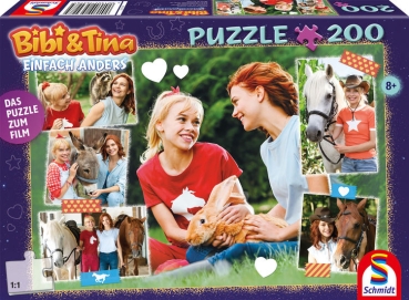 Schmidt-Spiele 56428 Kinderpuzzle Bibi & Tina - Kinofilm 5 - Tierische Freunde