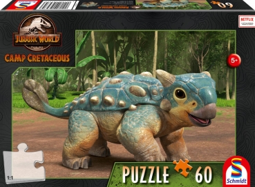 Schmidt-Spiele 56435 - Jurassic World: Camp Cretaceous - Der Ankylosaurus Bumpy, 60 Teile