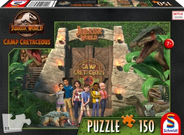 Schmidt-Spiele 56437 - Jurassic World: Camp Cretaceous - Camp Kreidezeit, 150 Teile