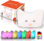 Preview: MegaLight 185855 - LED Kindernachtlicht Katze RGB dimmbar