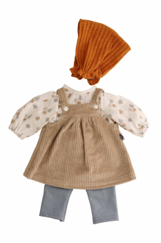 Schildkröt 0037458 Kleidung zu Lenchen 37 cm - braun/orange/blau/weiss
