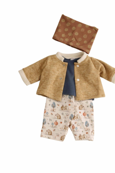 Schildkröt 0045483 Kleidung zu Baby Amy 45 cm - winterlich beige/braun/blau