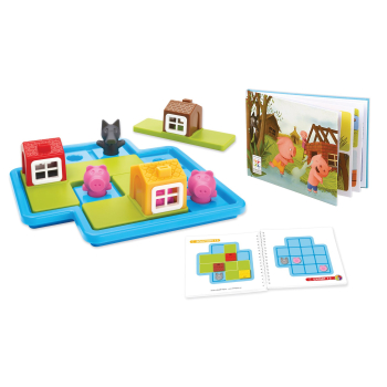 Preview: SMART GAMES 023 Logikspiel - Die drei kleinen Schweinchen