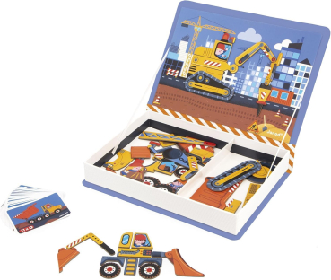 Preview: Janod 02526 Magnetbuch - Baustelle