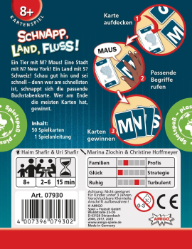 Preview: AMIGO 07930 Kartenspiel - Schnapp, Land, Fluss !