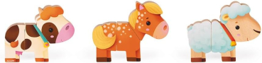 Preview: Janod 08058 Magnetische Figuren - Bauernhof