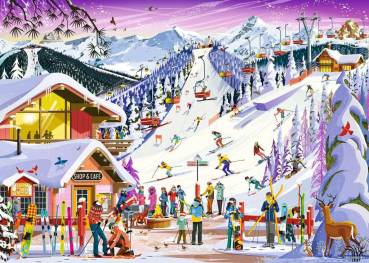 Ravensburger 12001719 Puzzle - Auf der Skipiste