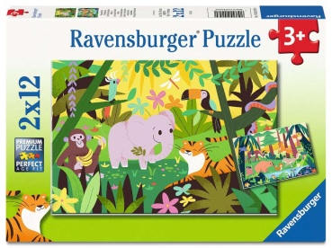 Ravensburger 12004257 Kinderpuzzle - Freundliche Tierfreunde