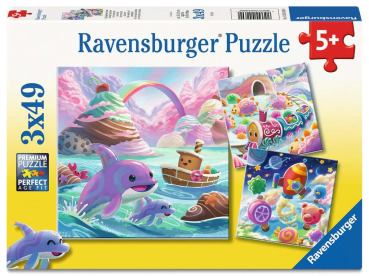 Ravensburger 12004260 Kinderpuzzle - Süßigkeiten Küste