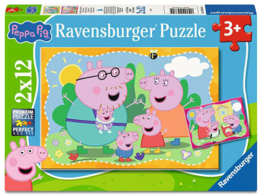 Ravensburger 12004335 Kinderpuzzle - Glückliche Familie Wutz!