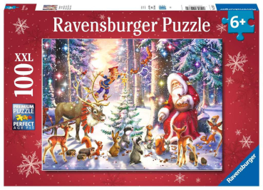 Ravensburger 12937 Kinderpuzzle 100 XXL Teile - Waldweihnacht