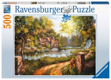 Ravensburger 16582 Puzzle - Cottage am Fluß - 500 Teile