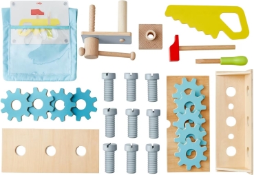 HABA 201183 Creative Play 3 in 1: Küche, Kaufladen & Werkstatt in einem