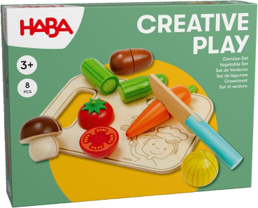 HABA 2012076001 Creative Play - Gemüse-Set mit Brettchen