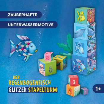 Preview: HABA 2012253001 Stapelturm Glitzer - Der Regenbogenfisch