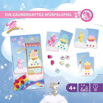 Preview: HABA 2013170001 Einhorn Glitzerglück - Magischer Würfelspaß
