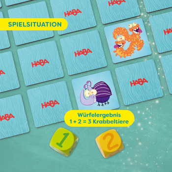 Preview: HABA 2013336001 Lernspiel - 3 + 4 = Krabbeltier, Mathespiel