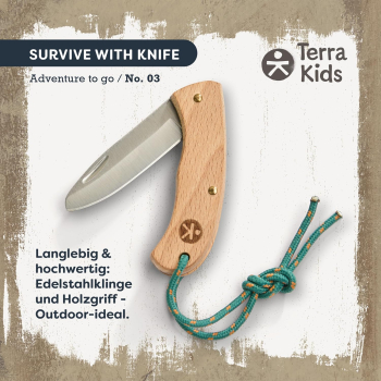 Preview: HABA 2013645001 Terra Kids - Kindertaschenmesser, Schnitzmesser