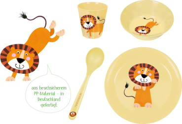 Spiegelburg 22475 Geschirr Geschenkset Löwe - Freche Rasselbande