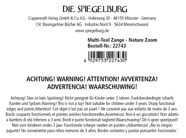 Preview: Spiegelburg 22743 Multi-Tool Zange - Nature Zoom