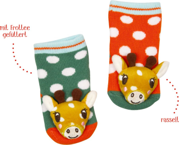 Preview: Spiegelburg 23021 BabyGlück - Rasselsöckchen Giraffe