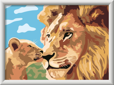 Ravensburger 23995 Malen nach Zahlen - Löwe mit Baby