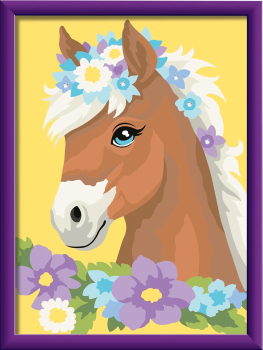 Ravensburger 23999 Malen nach Zahlen - Pferd mit Blumen