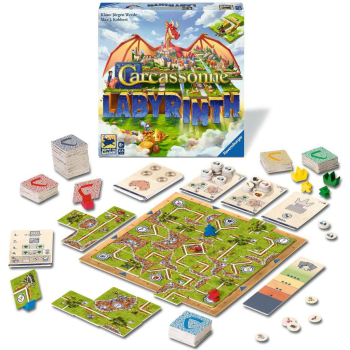 Preview: Ravensburger 25176 Gesellschaftsspiel - Carcassonne Labyrinth