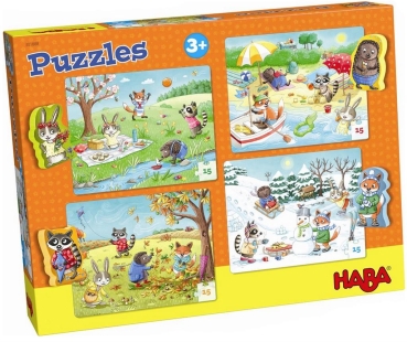 HABA 301888 Kinderpuzzle - Jahreszeiten