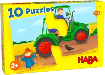 HABA 306800 - 10 Puzzle "Auf dem Bauerhof"