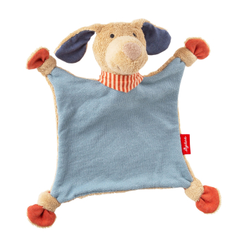 Sigikid 31303 Baby Schnuffeltuch - Hund Fips, blau