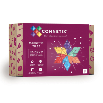 CONNETIX 3187 Magnetbausteine - Rainbow Geometry Pack 30 Teile