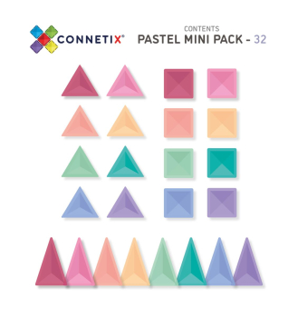 CONNETIX 3248 Magnetbausteine - Pastel Mini Pack - 32 Teile
