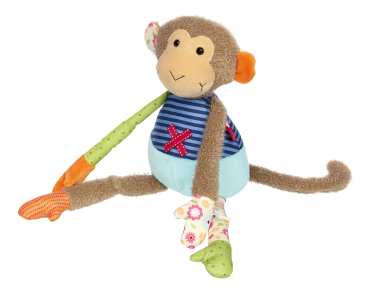 Sigikid 42836 Kuscheltier Affe - Patchwork Sweety