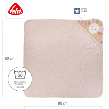 Preview: Fehn 45178 Kapuzenbadetuch - Maus