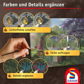 Preview: Schmidt-Spiele 46166 My ArtNOBLE - Thomas Kinkade - Humminbird Cottage