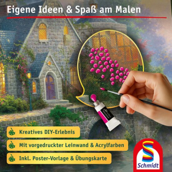 Preview: Schmidt-Spiele 46167 My ArtNOBLE - Thomas Kinkade - Lamplight Manor