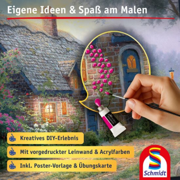 Preview: Schmidt-Spiele 46168 My ArtNOBLE - Thomas Kinkade - Moonlight Cottage
