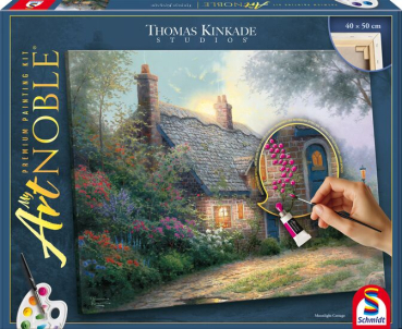 Schmidt-Spiele 46168 My ArtNOBLE - Thomas Kinkade - Moonlight Cottage