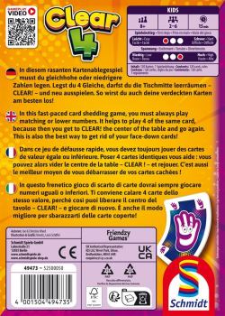 Preview: Schmidt-Spiele 49473 Familienspiel - Clear 4