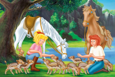 Schmidt-Spiele 56050 Puzzle - Bibi und Tina: Am Steinbruch