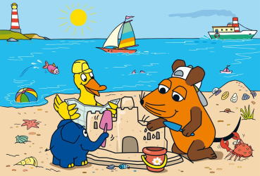Preview: Schmidt-Spiele 56212 Kinderpuzzle Die Maus - Gute Freunde