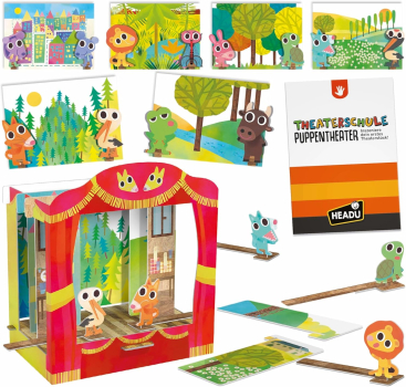 Preview: HEADU 56314 Montessori-Spiel - Theaterschule Puppentheater