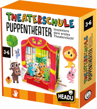 HEADU 56314 Montessori-Spiel - Theaterschule Puppentheater