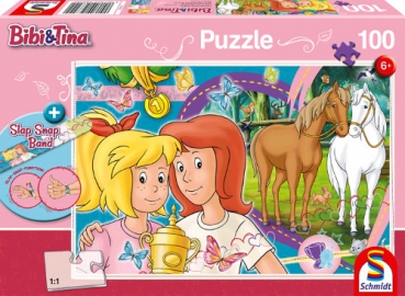 Schmidt-Spiele 56320 Kinderpuzzle Bibi & Tina - Pferdeglück