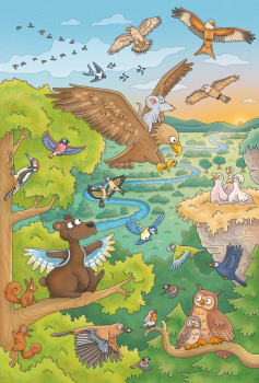 Preview: Schmidt-Spiele 56413 Kinderpuzzle - Reise in die Natur