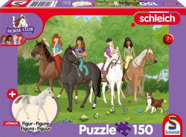 Schmidt-Spiele 56464 Kinderpuzzle Horse Club - Club Holstein Fohlen