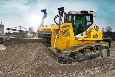 Schmidt-Spiele 56549 Kinderpuzzle - LIEBHERR: Planierraupe PR736