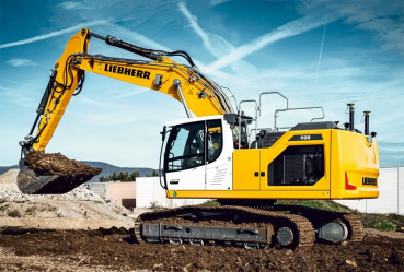 Schmidt-Spiele 56550  Kinderpuzzle - LIEBHERR:Raupenbagger R928