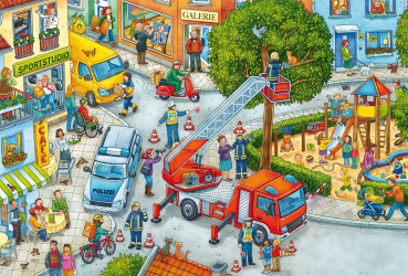 Preview: Schmidt-Spiele 56580 Kinderpuzzle - Feuerwehr